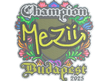 Sticker | mezii (Embroidered, Champion) | Budapest 2025 image