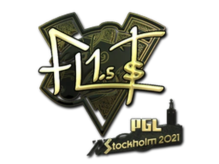 Sticker | FL1T (Gold) | Stockholm 2021 image