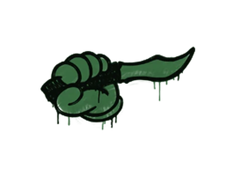 Sealed Graffiti | Backstab (Jungle Green) image