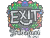Sticker | exit (Embroidered) | Budapest 2025 image