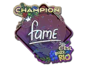 Sticker | fame (Glitter, Champion) | Rio 2022 image