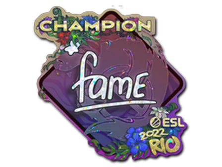 Sticker | fame (Glitter, Champion) | Rio 2022 image
