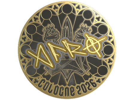 Sticker | afro (Gold) | Cologne 2026 image