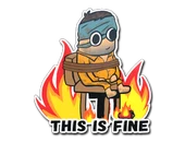 Sticker | This Is Fine (H) image