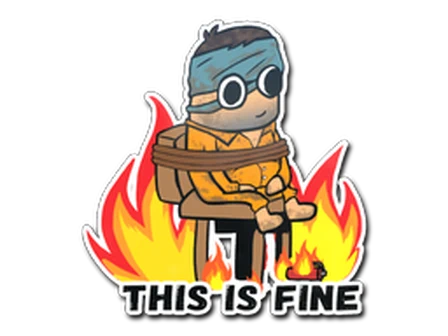 Sticker | This Is Fine (H) image
