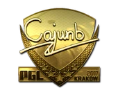 Sticker | cajunb (Gold) | Krakow 2017 image