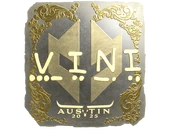 Sticker | VINI (Gold) | Austin 2025 image