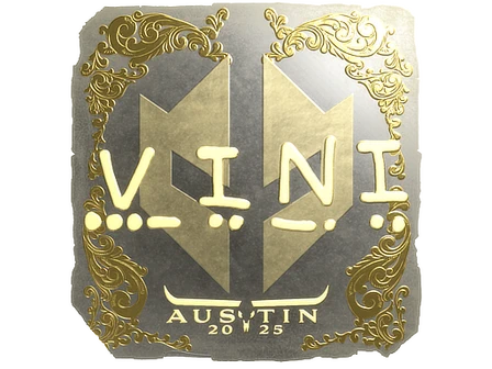 Sticker | VINI (Gold) | Austin 2025 image