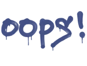 Sealed Graffiti | Oops (SWAT Blue) image