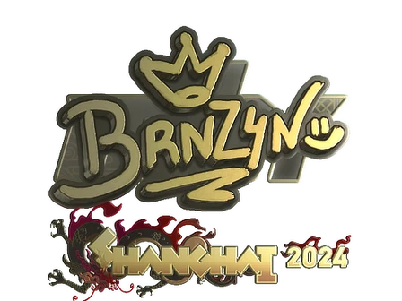Sticker | brnz4n (Gold) | Shanghai 2024 image