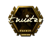 Sticker | Twistzz (Gold) | London 2018 image