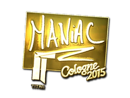 Sticker | Maniac (Gold) | Cologne 2015 image