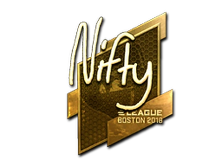 Sticker | Nifty (Gold) | Boston 2018 image