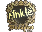 Sticker | r1nkle (Gold) | Budapest 2025 image
