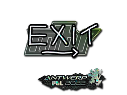 Sticker | exit (Glitter) | Antwerp 2022 image