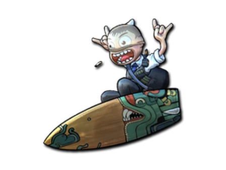 Sticker | Fire Serpent Surf K (Foil) image