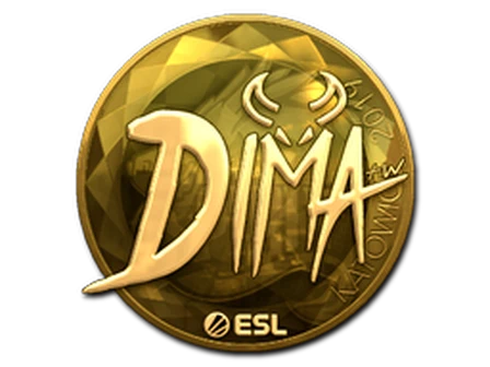 Sticker | Dima (Gold) | Katowice 2019 image