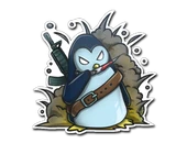 Sticker | War Penguin image