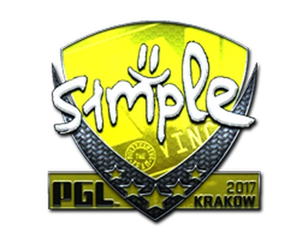 Sticker | s1mple (Foil) | Krakow 2017 image