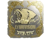Sticker | westmelon (Gold) | Austin 2025 image