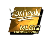 Sticker | karrigan (Gold) | MLG Columbus 2016 image