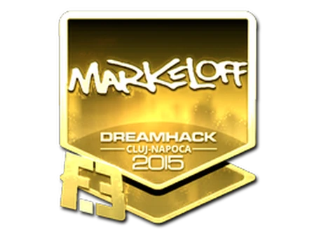 Sticker | markeloff (Gold) | Cluj-Napoca 2015 image