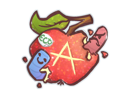 Sticker | Apple A Day (Glitter) image