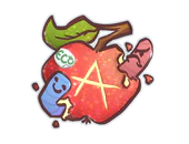 Sticker | Apple A Day (Glitter) image