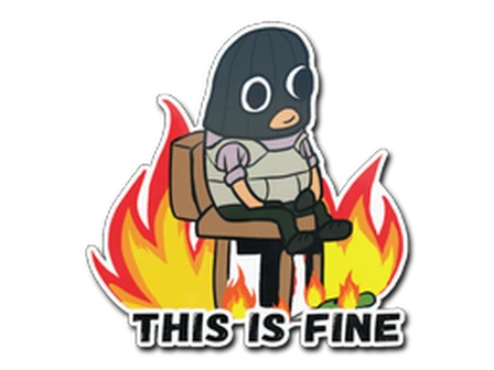 Sticker | This Is Fine (T) image