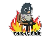 Sticker | This Is Fine (T) image