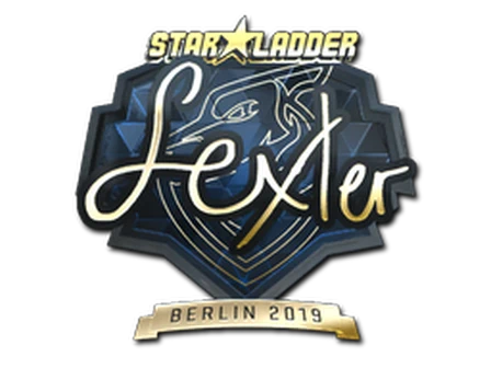 Sticker | dexter (Gold) | Berlin 2019 image