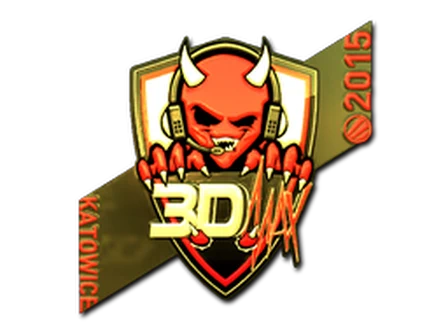 Sticker | 3DMAX (Gold) | Katowice 2015 image