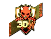 Sticker | 3DMAX (Gold) | Katowice 2015 image