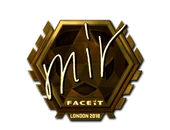Sticker | mir (Gold) | London 2018 image
