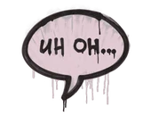 Sealed Graffiti | Uh Oh (War Pig Pink) image