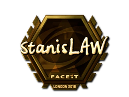 Sticker | stanislaw (Gold) | London 2018 image