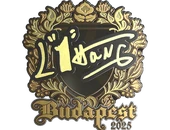 Sticker | L1haNg (Gold) | Budapest 2025 image