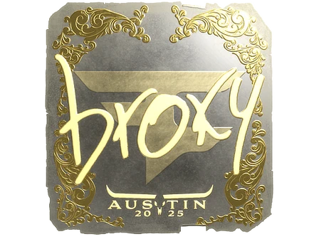Sticker | broky (Gold) | Austin 2025 image