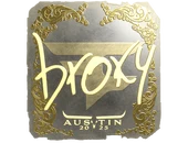 Sticker | broky (Gold) | Austin 2025 image
