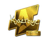 Sticker | Kjaerbye (Gold) | Atlanta 2017 image