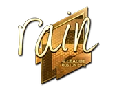 Sticker | rain (Gold) | Boston 2018 image