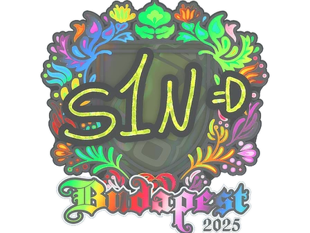 Sticker | s1n (Holo) | Budapest 2025 image