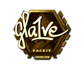 Sticker | gla1ve (Gold) | London 2018 image