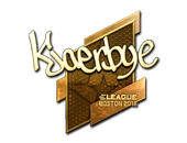 Sticker | Kjaerbye (Gold) | Boston 2018 image