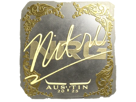 Sticker | nitr0 (Gold) | Austin 2025 image