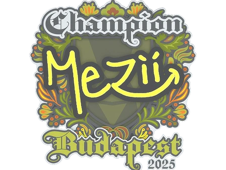 Sticker | mezii (Champion) | Budapest 2025 image