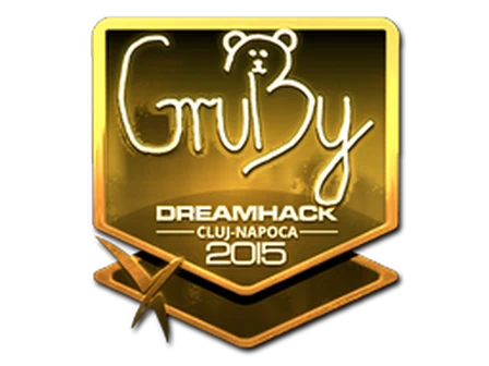 Sticker | GruBy (Gold) | Cluj-Napoca 2015 image