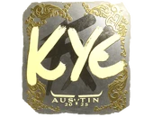 Sticker | kye (Gold) | Austin 2025 image