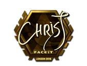 Sticker | chrisJ (Gold) | London 2018 image