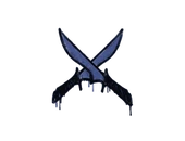 Sealed Graffiti | X-Knives (SWAT Blue) image